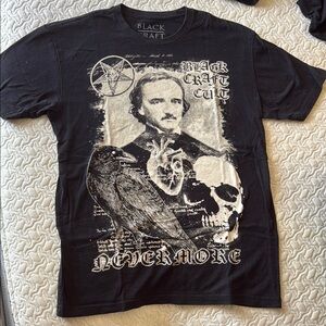 Blackcraft Cult Edgar Allan Poe T-shirt medium
